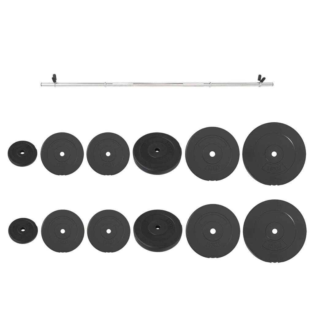 stangasusvoriais90kgcopyof649714830e198reference belsilt Štanga su svoriais 90kg chromuoto plieno rinkinys belsilt