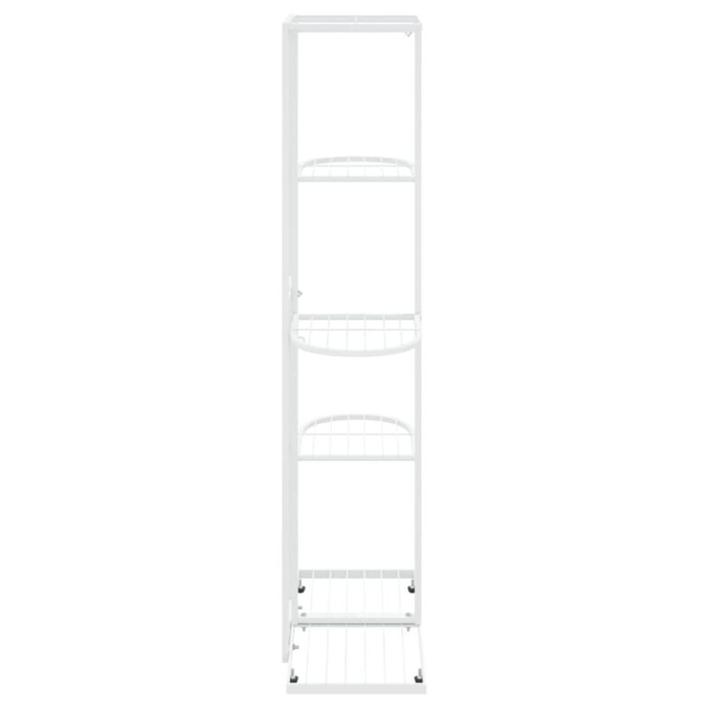 Stovas augalams 5 lentynos 43x22x98 cm baltas  tvirtas ir patvarus