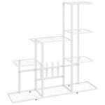 stovasaugalamsbaltosspalvos945x25x88cmcopyc441creference  belsilt Baltos spalvos metalinis stovas augalams 945x25x88 cm