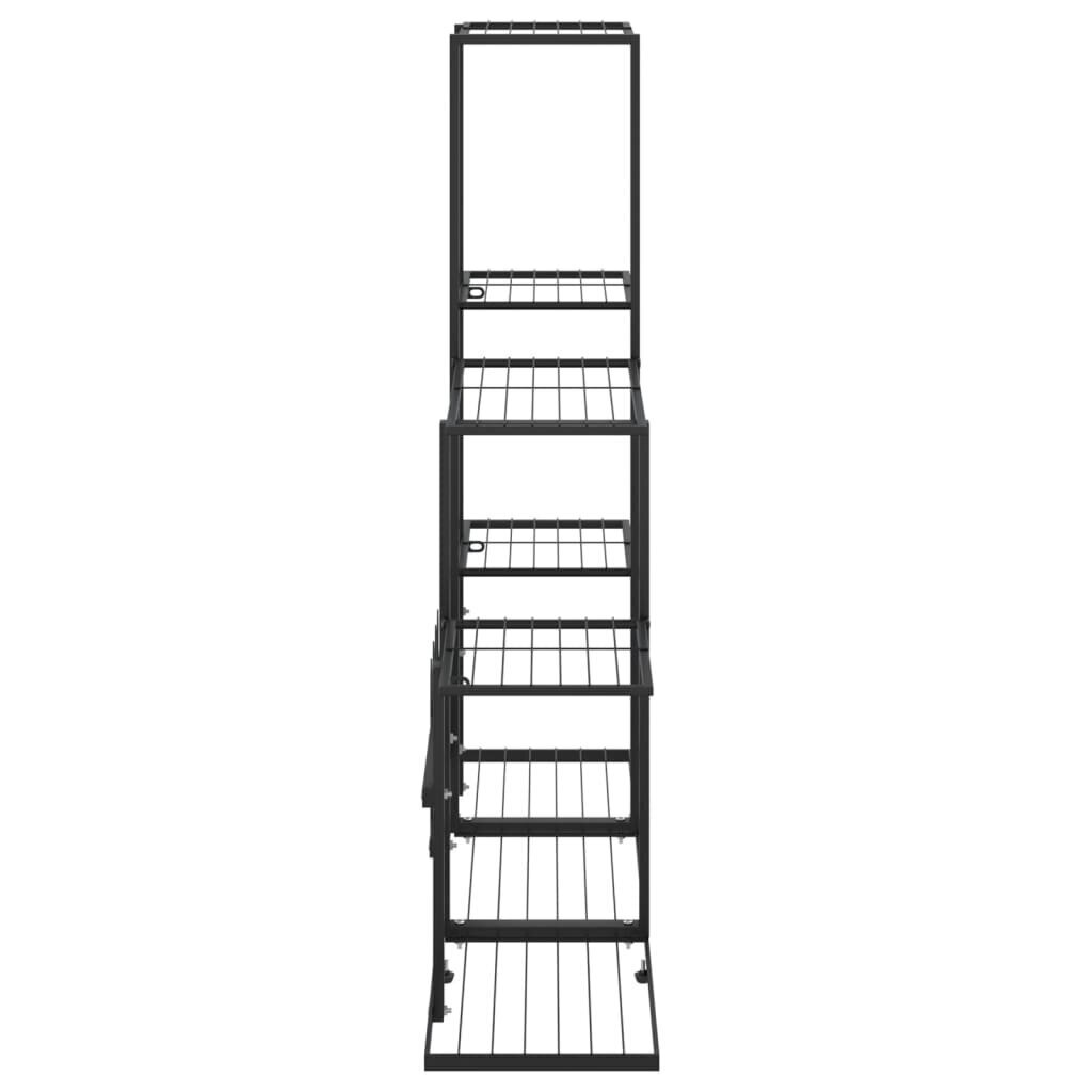 stovasaugalamsjuodosspalvos945x25x88cm4be81internetureference  belsilt Juodos spalvos metalinis stovas augalams 945x25x88 cm