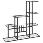 stovasaugalamsjuodosspalvos945x25x88cmcopyff394reference  belsilt Juodos spalvos metalinis stovas augalams 945x25x88 cm