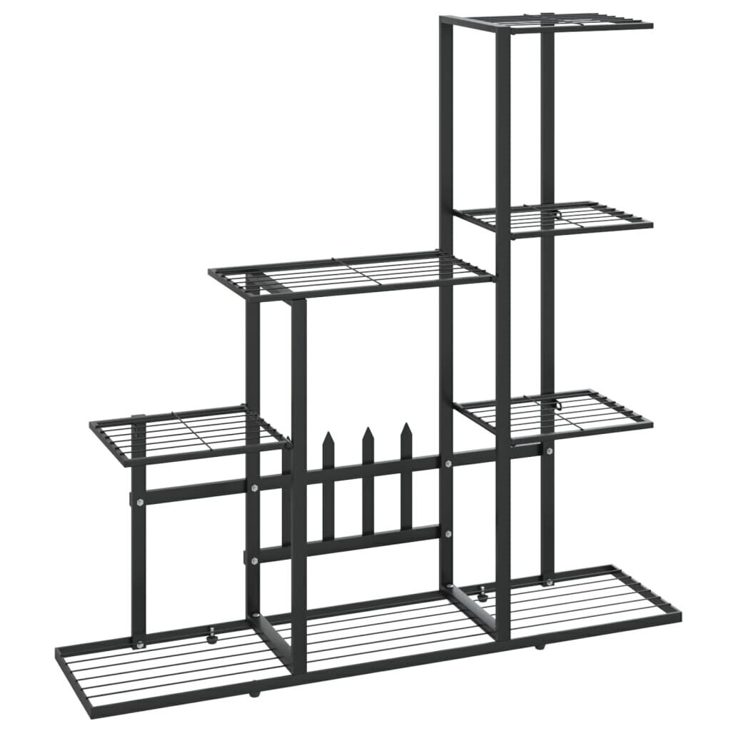 stovasaugalamsjuodosspalvos945x25x88cmcopyff394reference  belsilt Juodos spalvos metalinis stovas augalams 945x25x88 cm