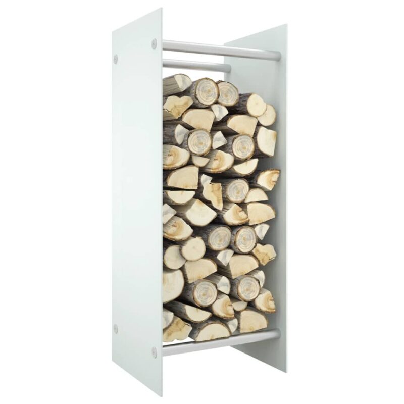 Stovas malkoms vidaXL, 40x35x100 cm, baltas - Image 3