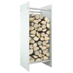 Stovas malkoms vidaXL, 40x35x100 cm, baltas
