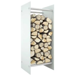 Stovas malkoms vidaXL, 40x35x100 cm, baltas