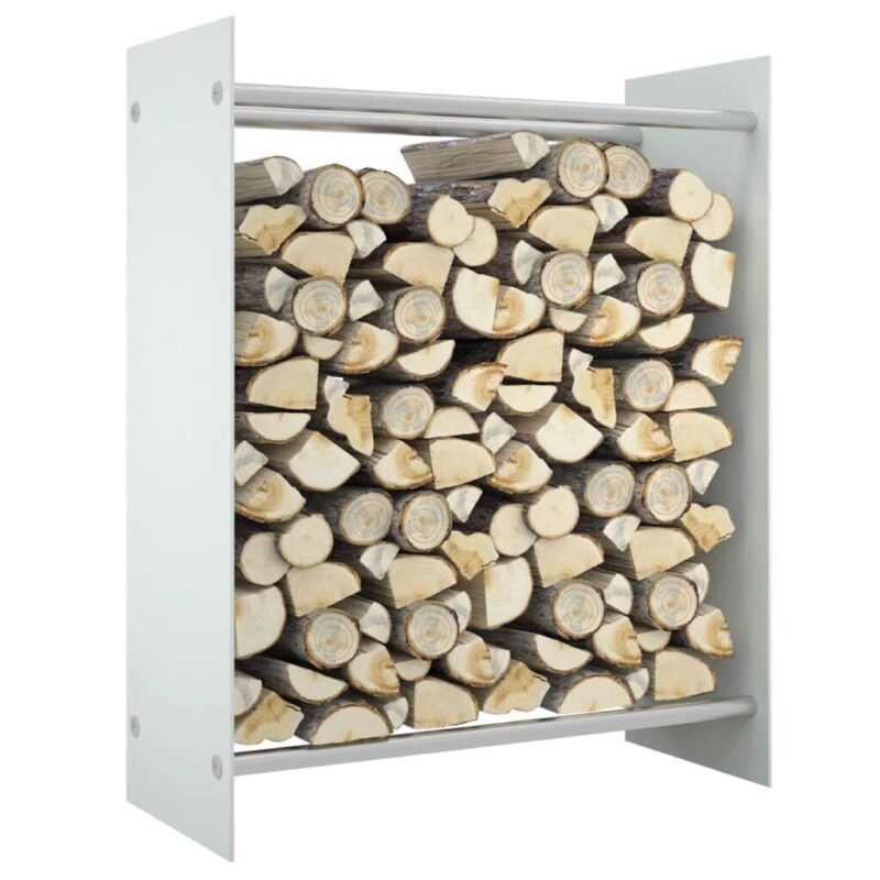Stovas malkoms vidaXL, 80x35x100 cm, baltas - Image 2