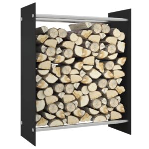 Stovas malkoms vidaXL, 80x35x100 cm, juodas