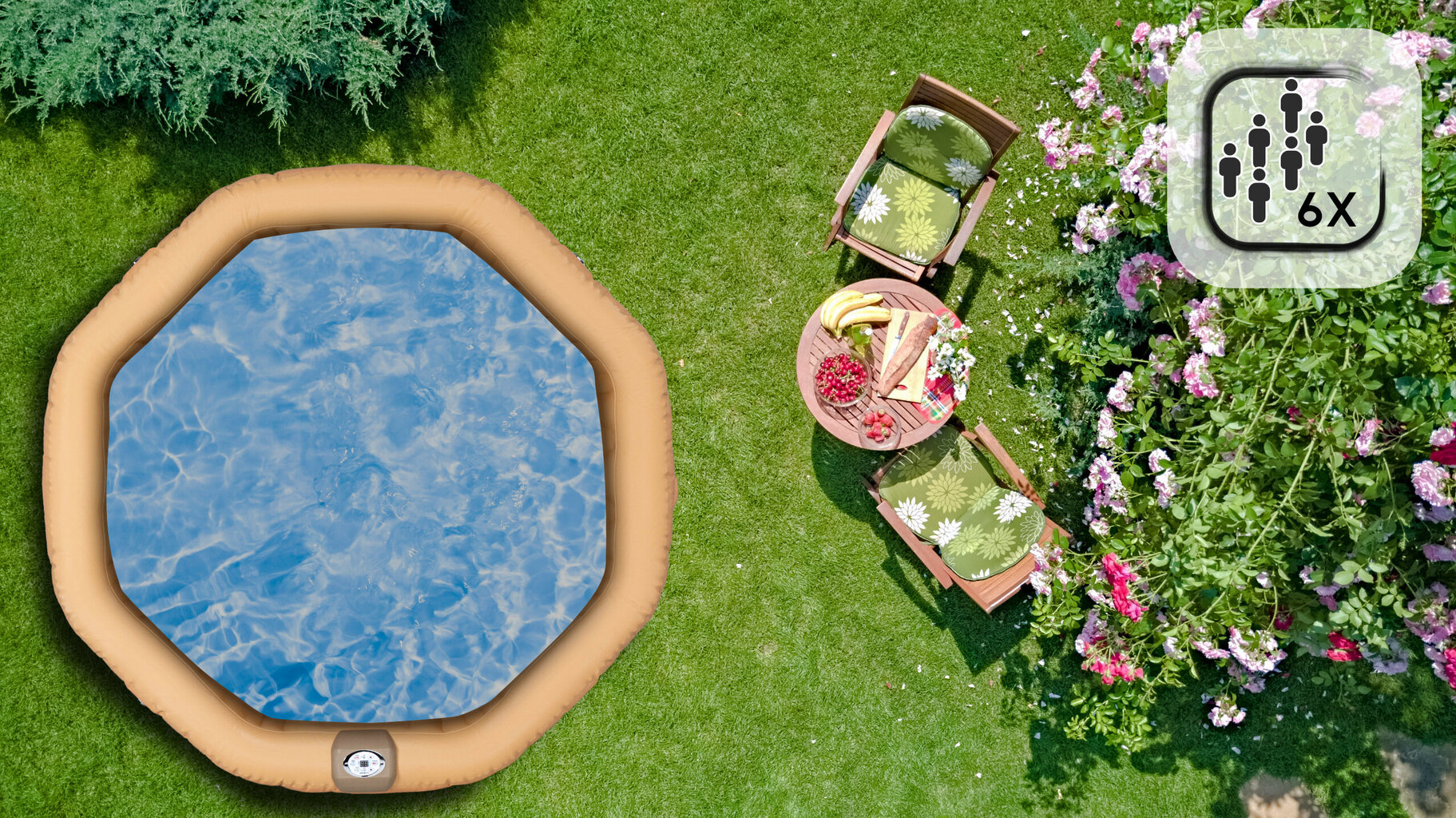 sukurinevoniagalaoruda67338vertinimaireference belsilt Sūkurinė vonia Galao pripučiamas SPA iki 6 asmenų