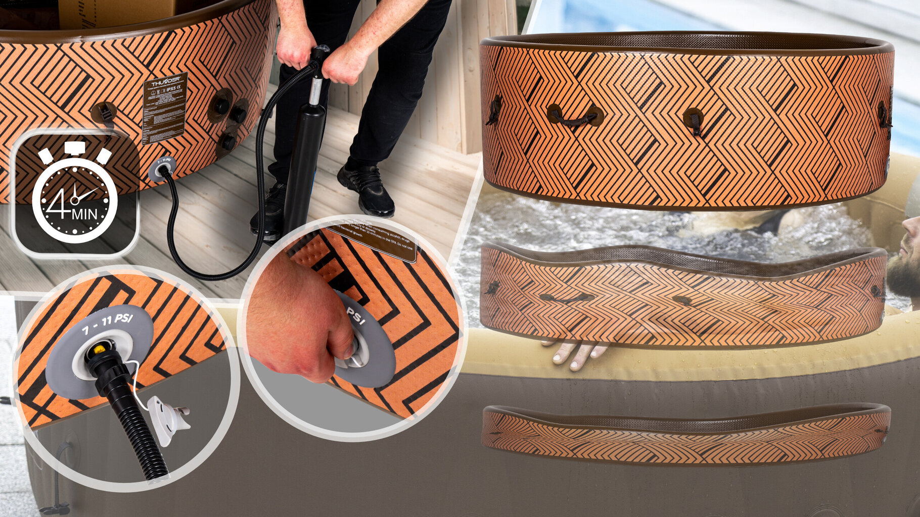 sukurinevonialoftruda972f9e6bd955a9a49f7814d1ade65594reference belsilt Sūkurinė vonia Loft ruda pripučiamas SPA su 120 burbulų