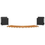 Sūkurinės vonios rėmas su lentynomis ir laipteliais