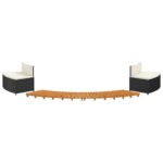 Sūkurinės vonios rėmas su suoliukais ir akacijos laiptais