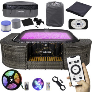 Sukurinė vonia Thunder Blend 185cm su filtru belsilt