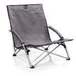 Sulankstoma paplūdimio kėdė Meteor Coast pilka  patvari ir lengva