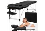 Sulankstomas masažo stalas 4Fizjo 185×60 cm juodas