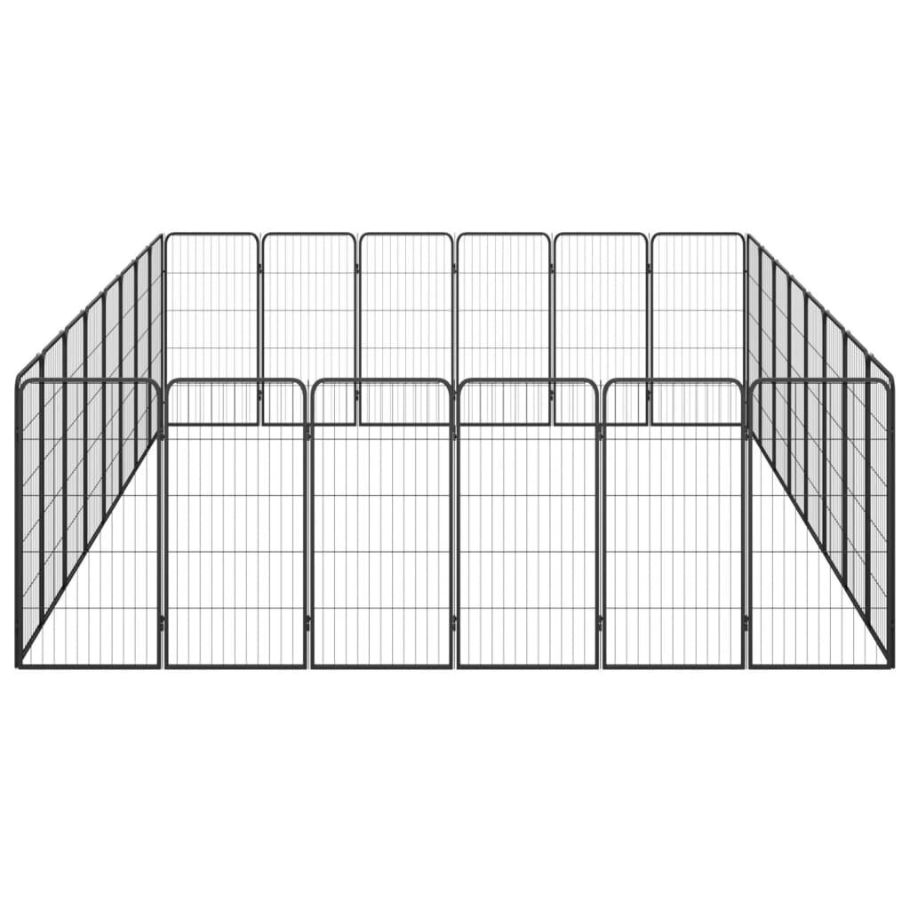 sunuaptvarasvidaxl50x100cm0c442kainareference  belsilt Šunų aptvaras vidaXL 50x100 cm juodas  patvarus ir erdvus
