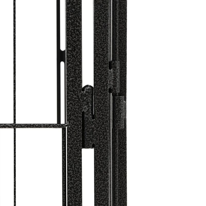 Šunų aptvaras vidaXL 250x150x100 cm juodas   Belsilt