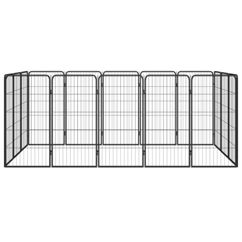Šunų aptvaras vidaXL 250x150x100 cm juodas   Belsilt
