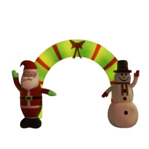 Šviečianti kalėdinė dekoracija Arka – pripučiama LED arka