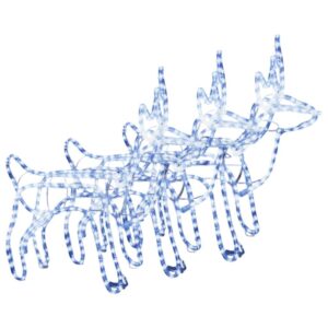 Šviečianti kalėdinė dekoracija Elniai  sulankstoma su LED apšvietimu