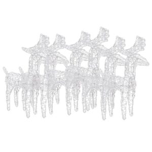 Šviečianti kalėdinė dekoracija Elniai su 40 LED lempučių