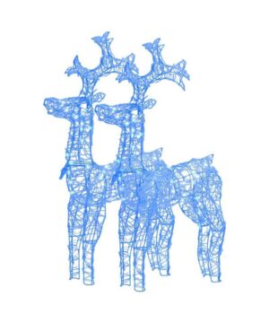 Šviečianti kalėdinė dekoracija Kalėdiniai elniai 2 vnt