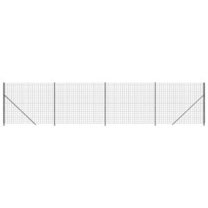 Tinklinė tvora su flanšais 18x10 m antracito spalvos