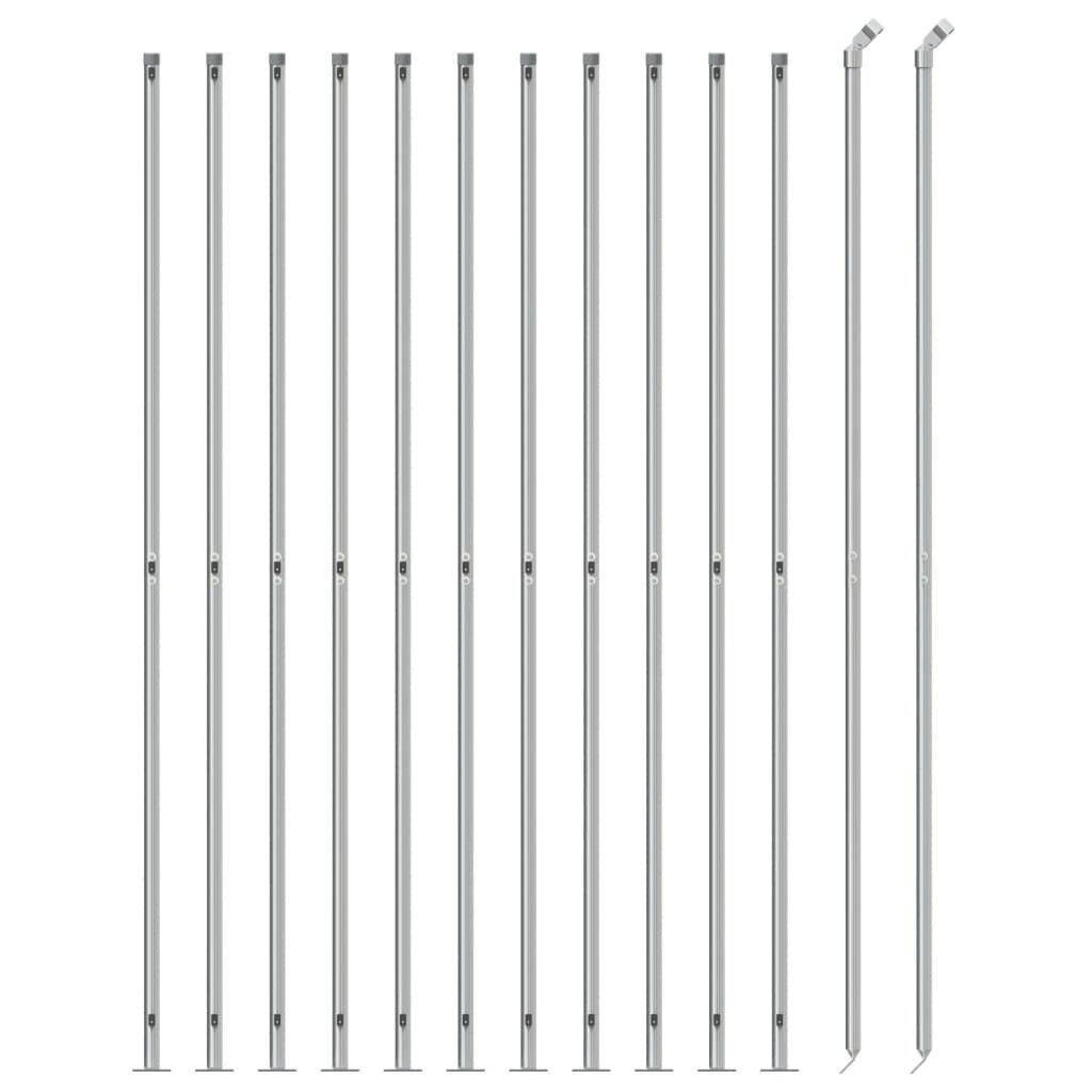 tinklinetvoravidaxl16x25m38bd4kainareference belsilt Tinklinė tvora vidaXL 16x25m ilgaamžė cinkuota PVC danga