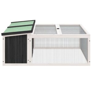 Triušių narvas vidaXL 1175x97x475 cm  patvarus ir erdvus