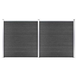Juodos WPC tvoros segmentai 353x186cm  patvarus rinkinys