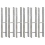 Tvoros stulpai 6vnt 10x6x60cm galvanizuotas plienas