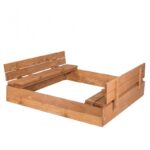 Medinė impregnuota smėlio dėžė 150×150 cm – belsi.lt