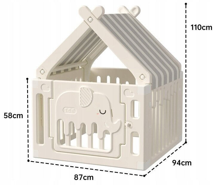 vaikiskasnamelissklepk4baltas1d386kainareference belsilt Vaikiškas namelis Sklepk4 baltas praktiškas lauko žaislas