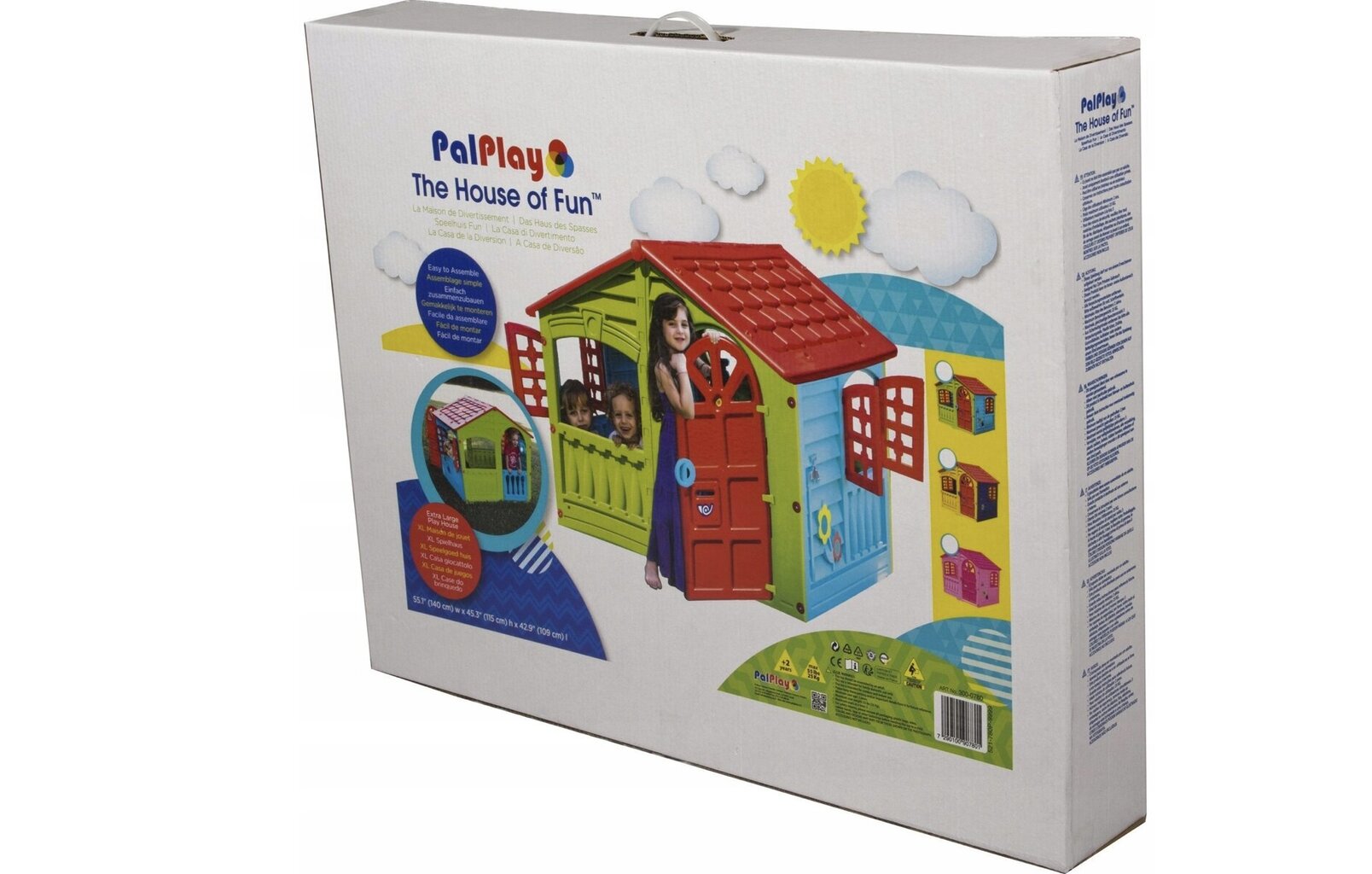 vaikuzaidimunamelissulanginemispalplay278aepigiaureference belsilt Vaikų žaidimų namelis su langinėmis PalPlay saugus ir patvarus