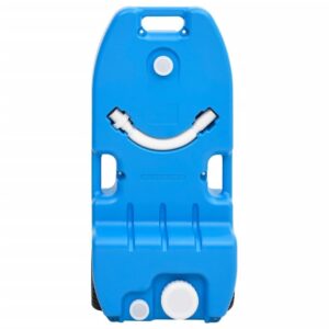 VidaXL 25l nešiojamas vandens bakas su ratukais