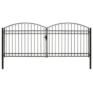 Vartai su dvigubomis durelėmis arkiniu viršumi 400x175 cm