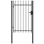 Varteliai su smailiais viršugaliais juodi 1x15 m plienas