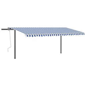 Automatinė vidaXL markizė 5x3m su LED ir vėjo jutikliu