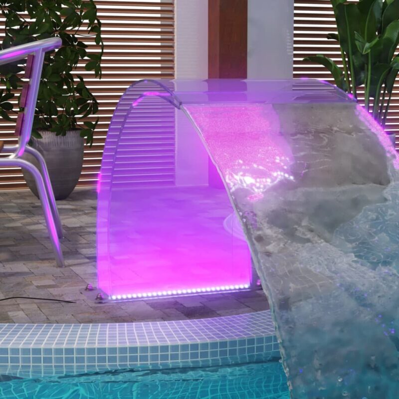 Baseino fontanas su LED apšvietimu ir nuotoliniu valdymu