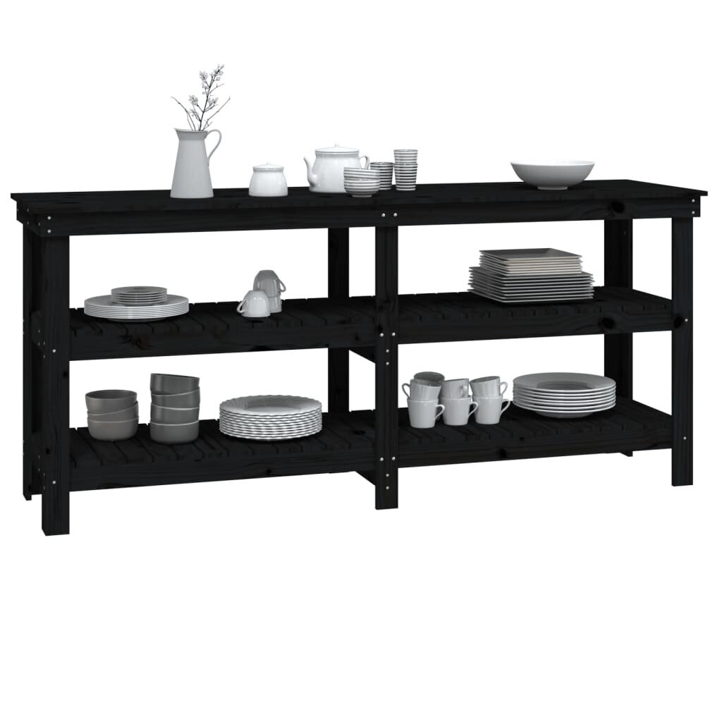 vidaxldarbastalisjuodas181x50x80cmpusiesmedienosmasyvas11877internetureference belsilt vidaXL juodas darbastalis iš pušies medienos 181x50x80cm