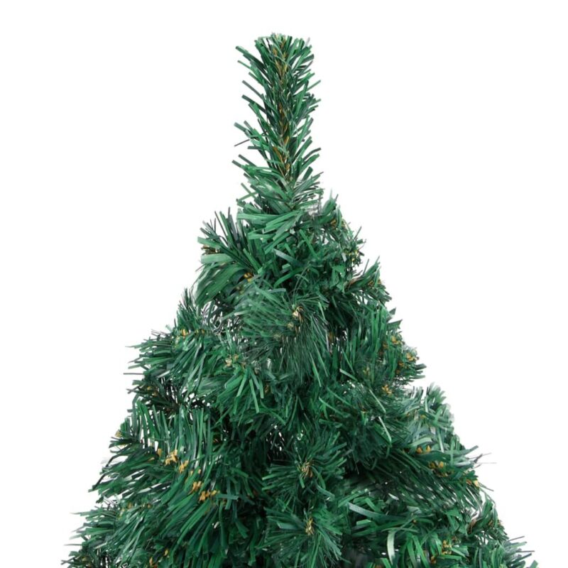 Kalėdinė eglutė VidaXL su LED/ žaisliukais, 240cm - Image 2