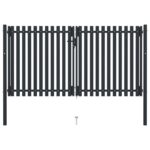 vidaXL dvigubi vartai 306×200 cm  tvirti ir saugūs