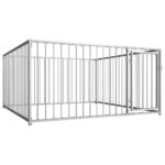 vidaxllaukovoljerassunims200x200x100cmcopy564ccreference belsilt VidaXL lauko voljeras šunims 200x200x100 cm patvarus ir saugus