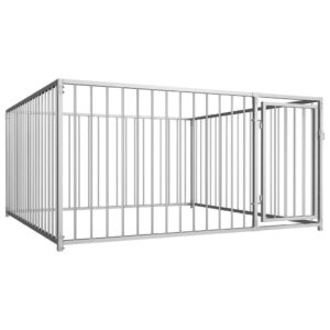 VidaXL lauko voljeras šunims 200x200x100 cm – patvarus ir saugus