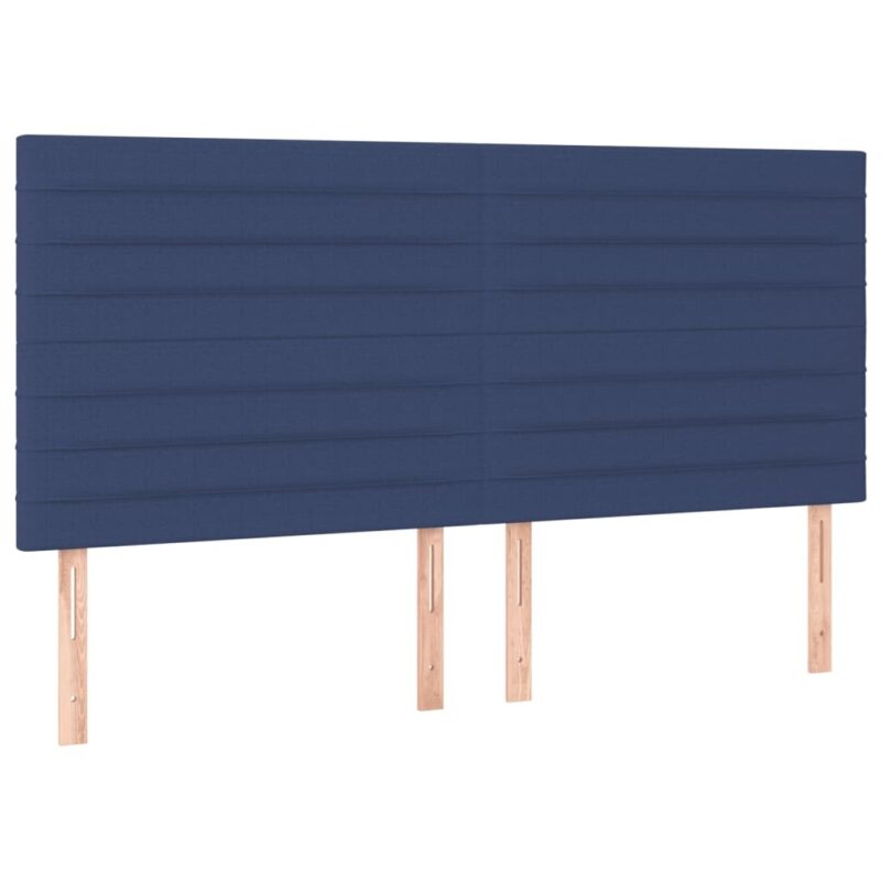 vidaXL lova su spyruoklėmis ir čiužiniu 200x200 cm mėlyna