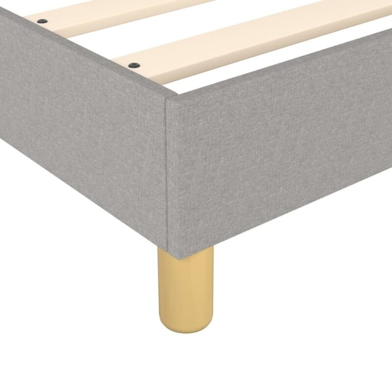 vidaXL lova su spyruoklėmis ir čiužiniu 200x200 cm pilka