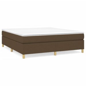 vidaXL lova su spyruoklėmis ir čiužiniu 180x200 cm ruda