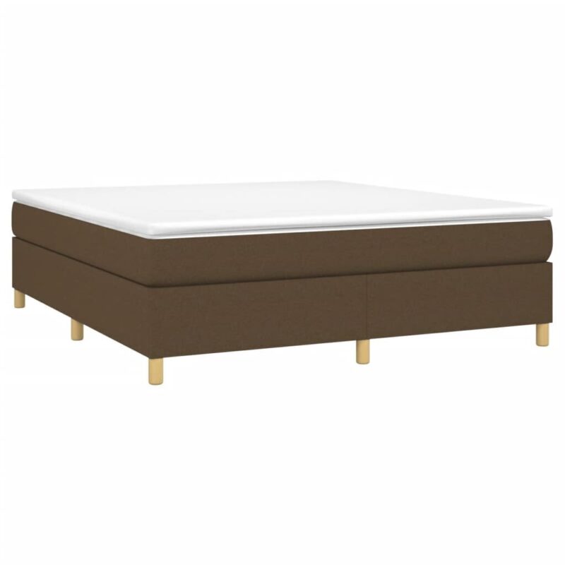 vidaXL lova su spyruoklėmis ir čiužiniu 180x200 cm ruda