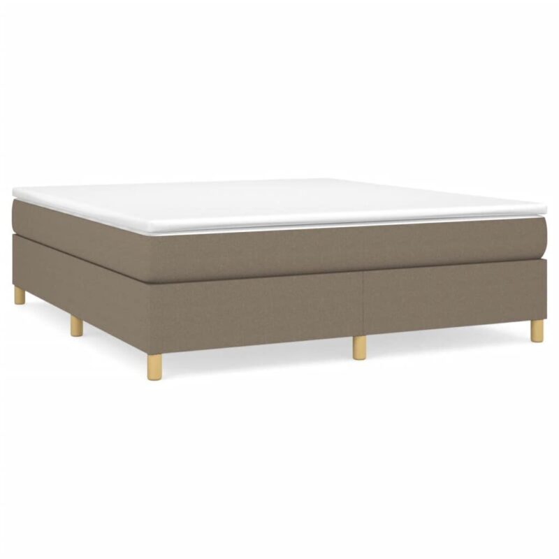 vidaXL lova su spyruoklėmis ir čiužiniu 180x200 cm taupe
