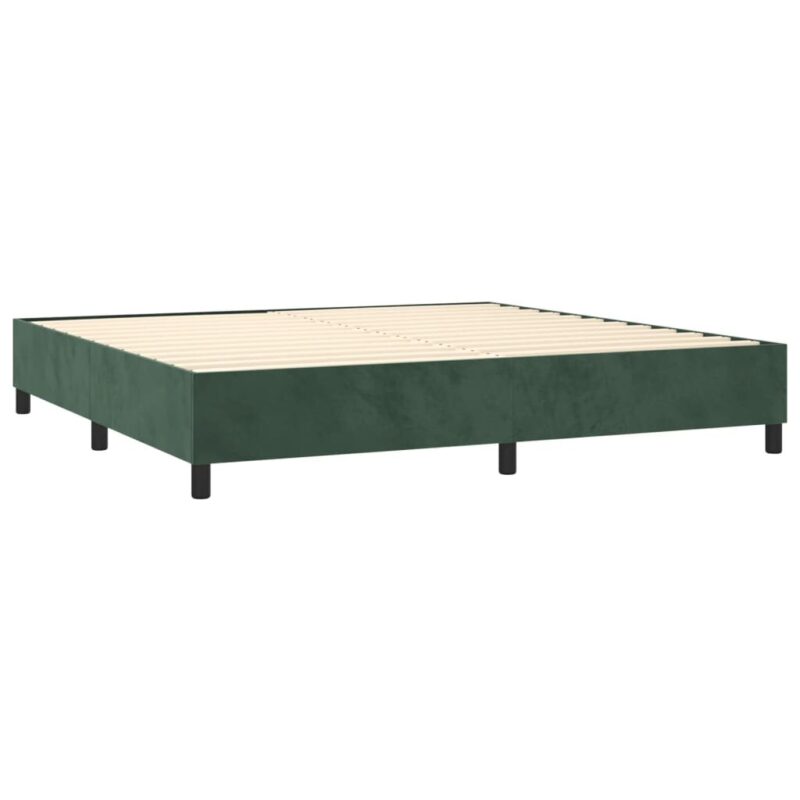 vidaXL lova su spyruoklėmis ir čiužiniu 200x200 cm aksomas