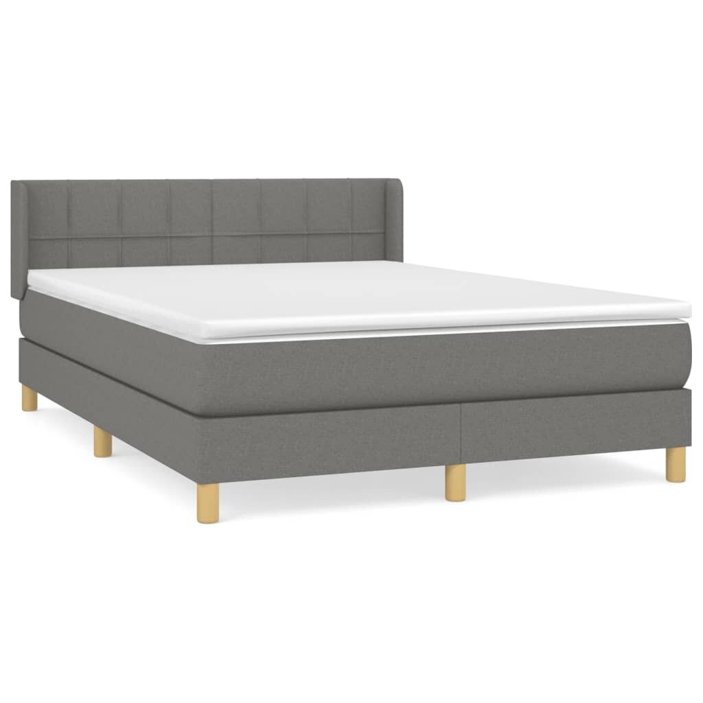 vidaxllovasuspyruoklemisciuziniutamsiaipilka140x200cmaudinys73e39reference  belsilt vidaXL lova su spyruoklėmis ir čiužiniu 140x200cm tamsiai pilka